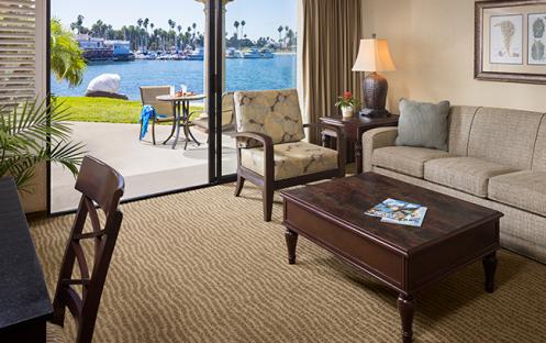 Bahia Resort San Diego - Bayfront Suite living room view